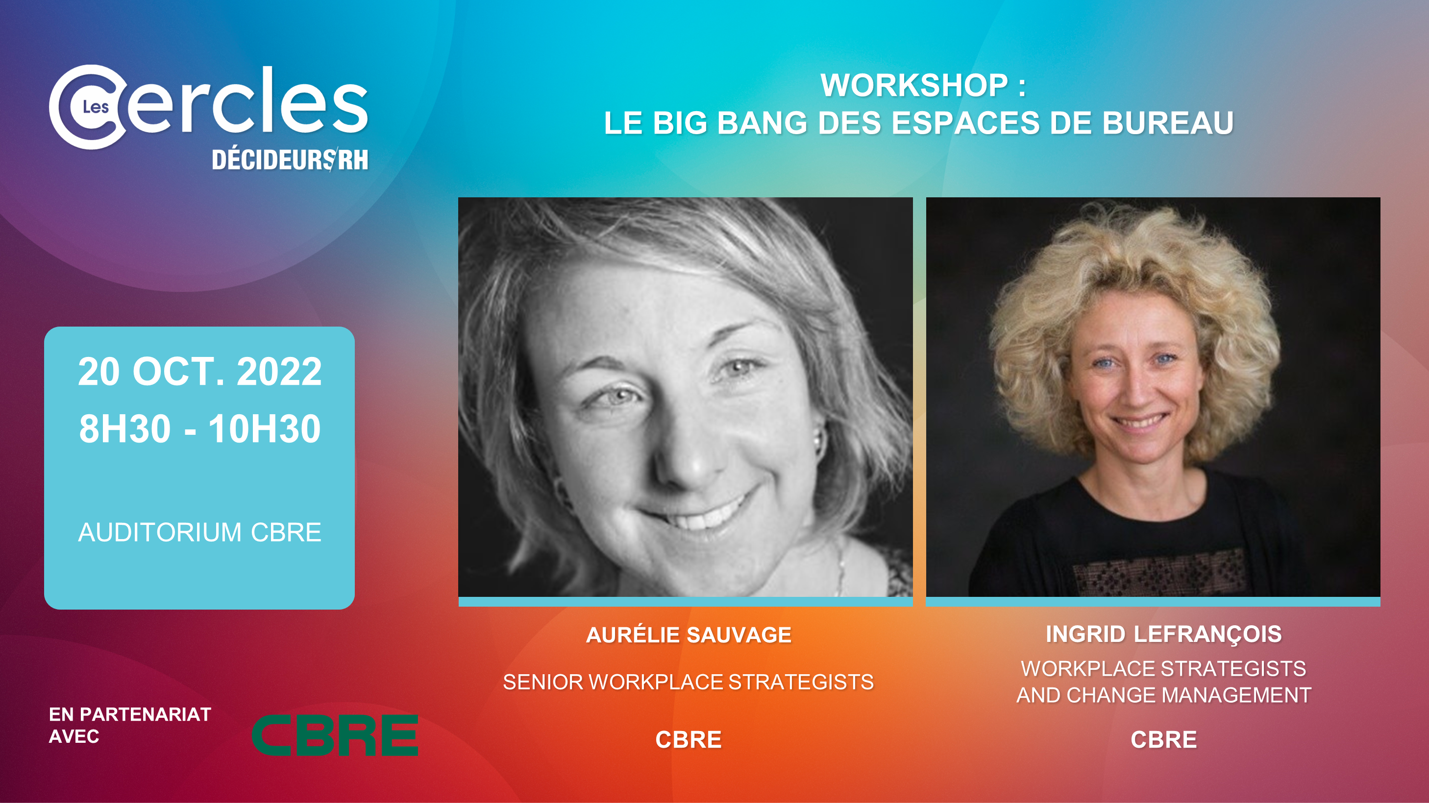 Workshop : le Big Bang des espaces de bureaux (places limitées)