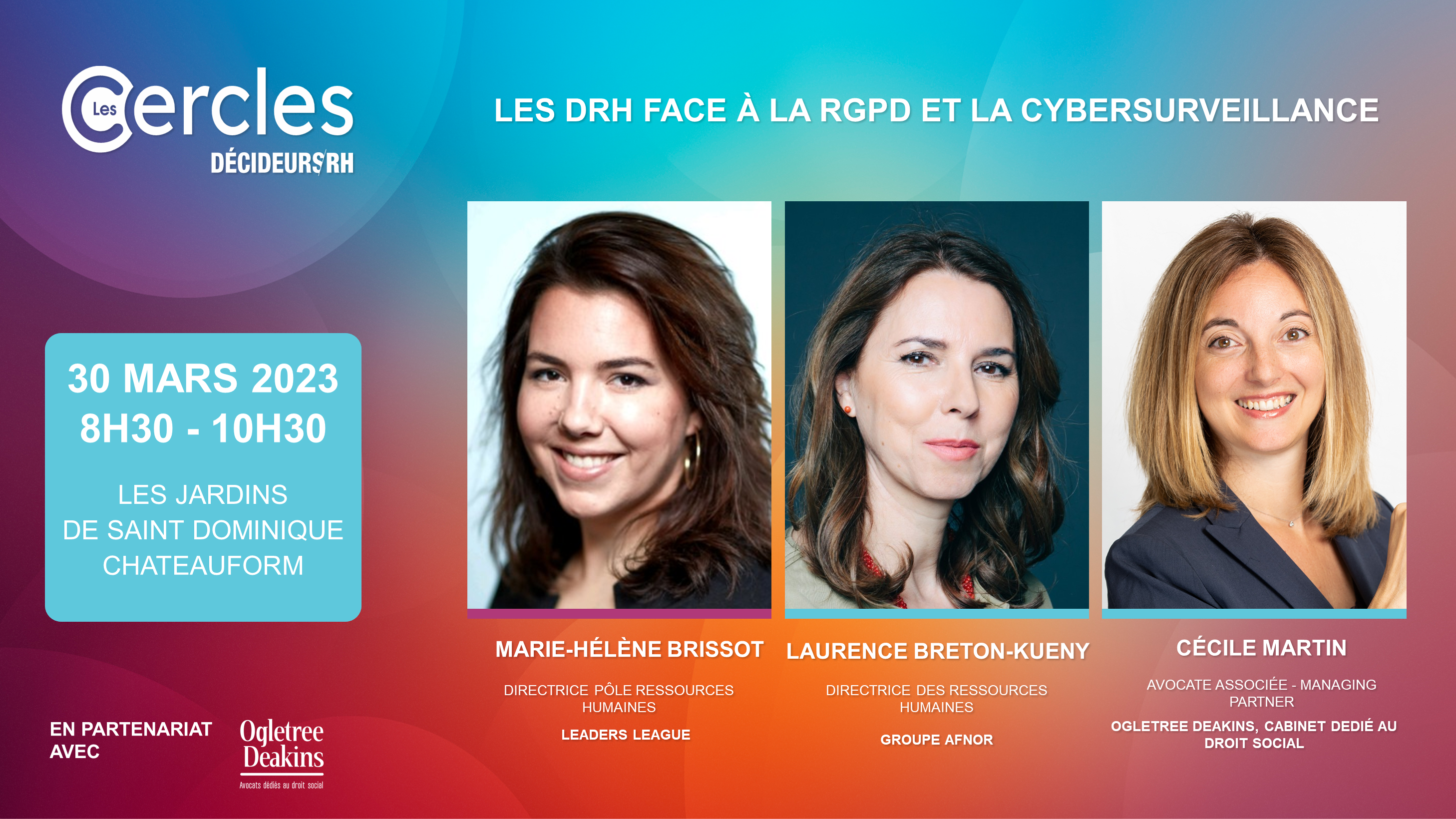 Les DRH face à la RGPD et la cybersurveillance
